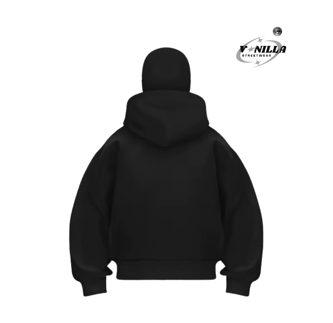 Hoodie Black/White/Grey